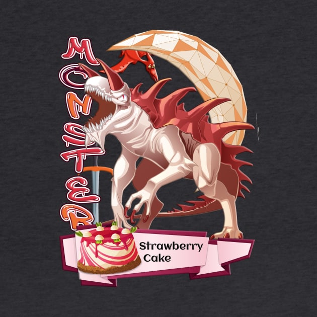 The Strawberry Cake Monster by black8elise